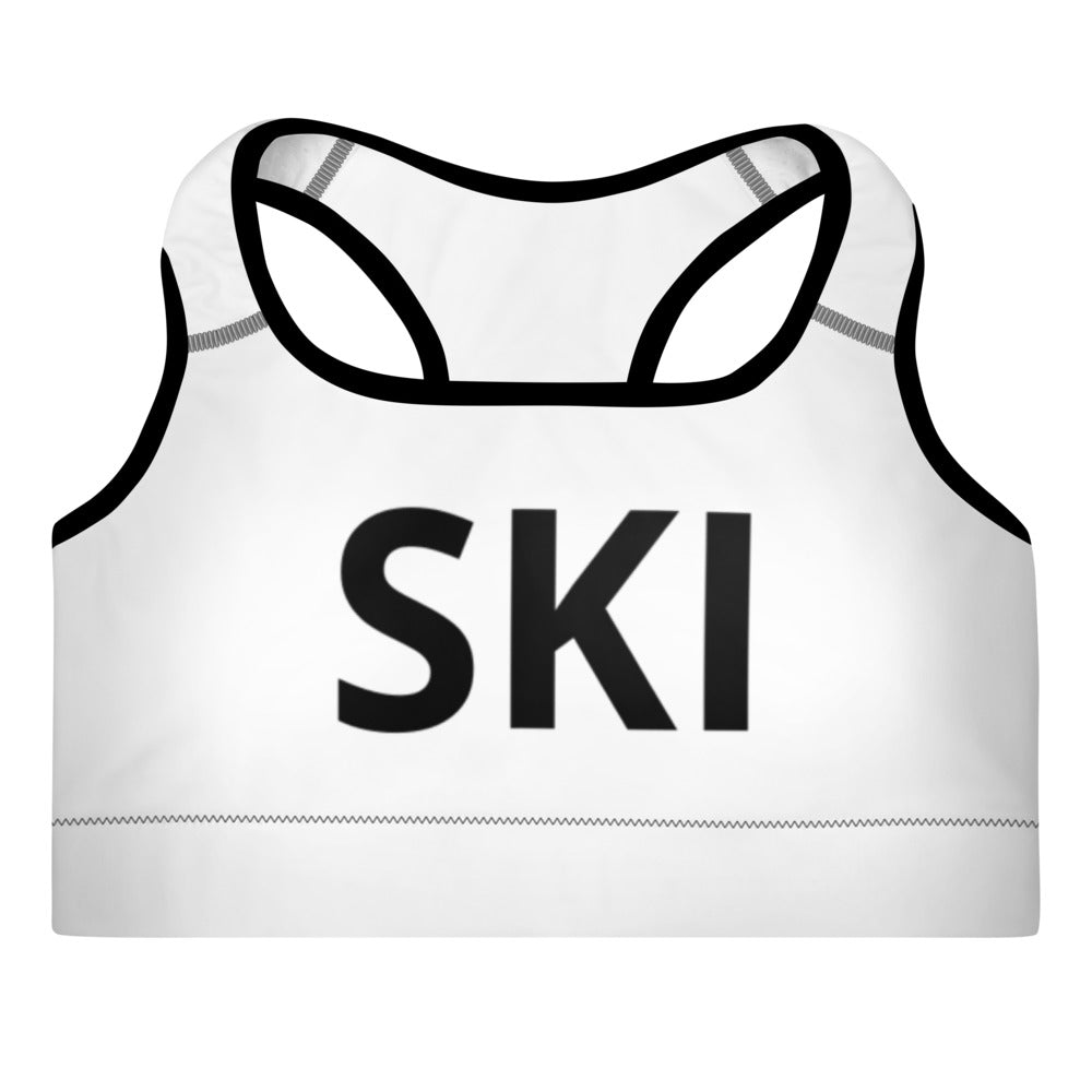 Padded Sports Bra SKI White/Black – Project Seventy Three