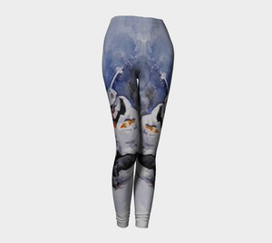 Women's Skier Powder Blue Leggings