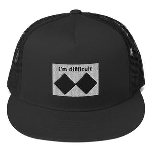 I'm Difficult Flat Trucker Cap