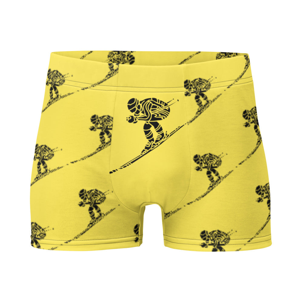 Boxer Briefs Ski Racing Yellow