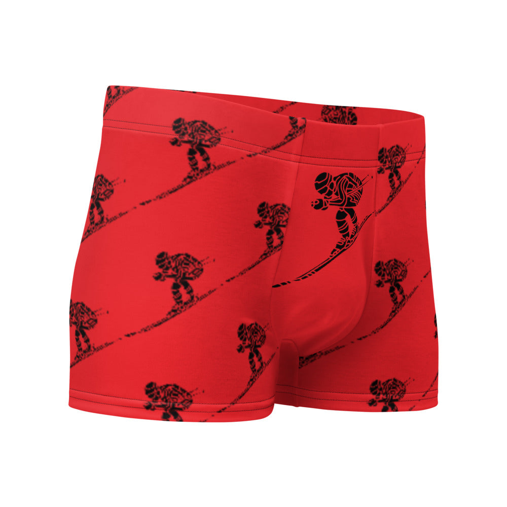 Boxer Briefs Ski Racing Red