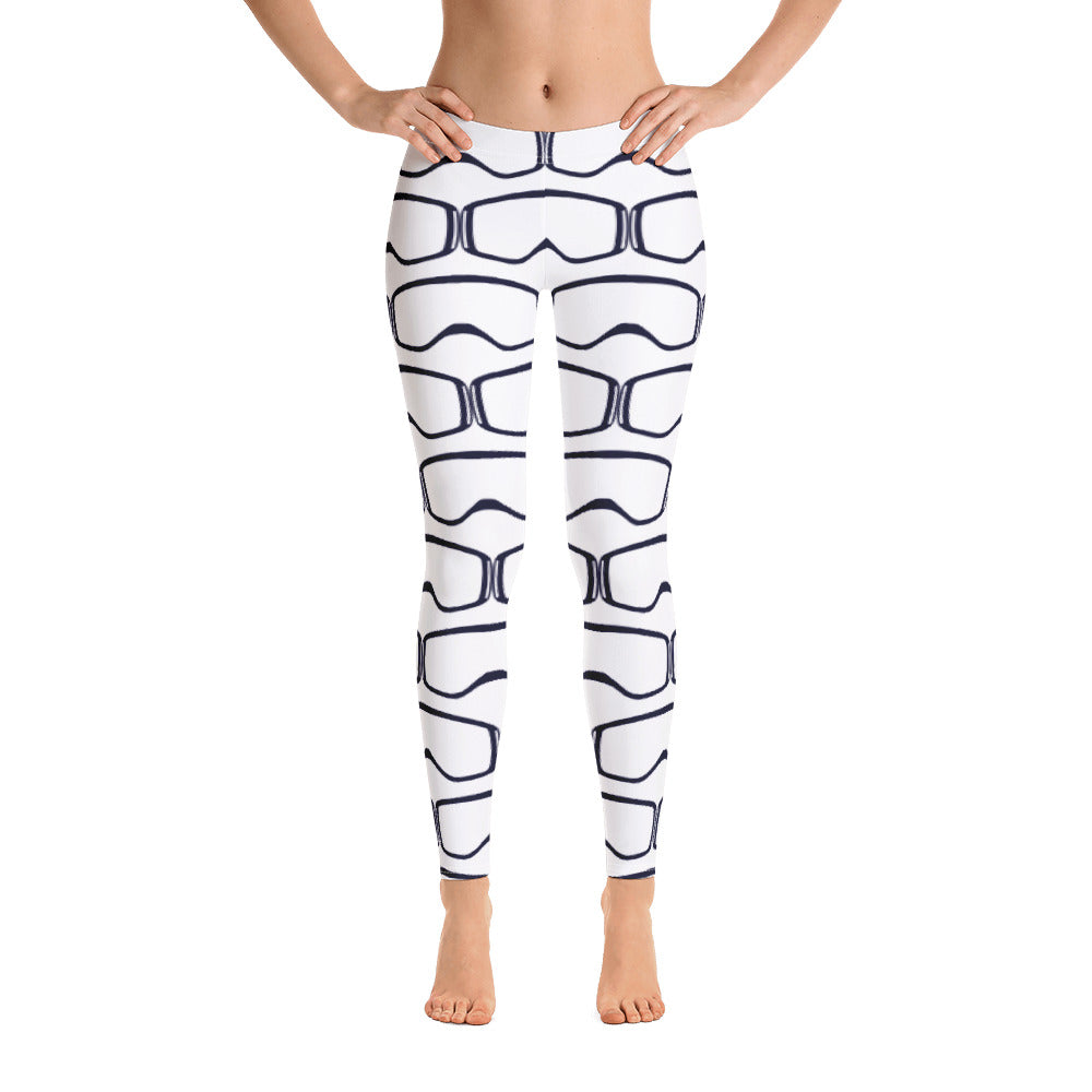 Women's Leggings White Goggles