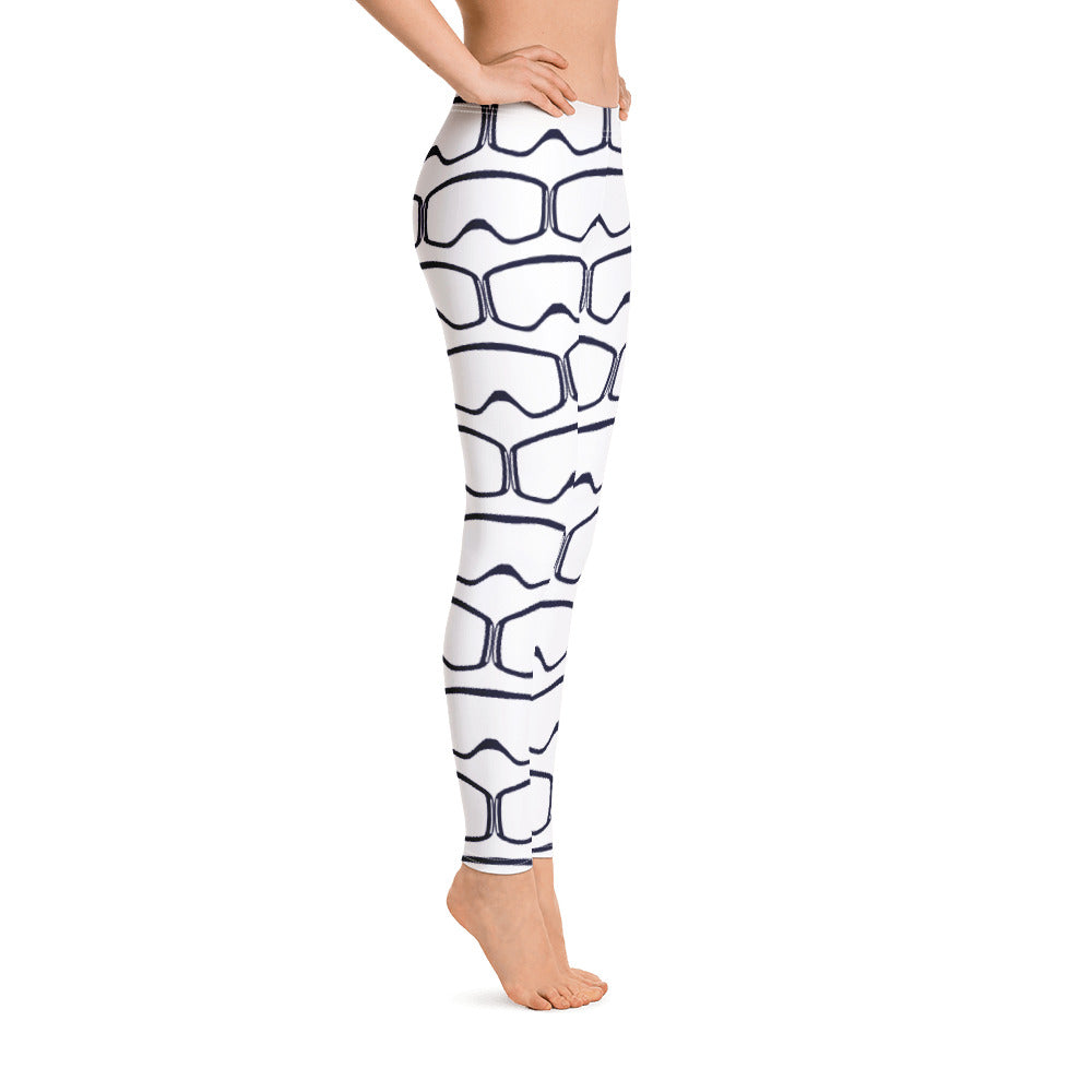 Women's Leggings White Goggles