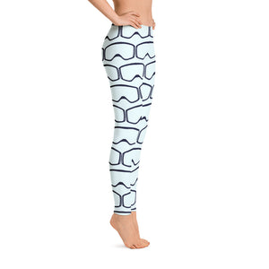 Women's Leggings Light Blue Goggles