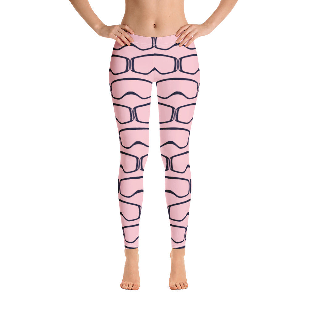 Women's Leggings Pink Goggles