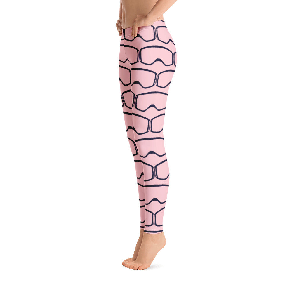Women's Leggings Pink Goggles