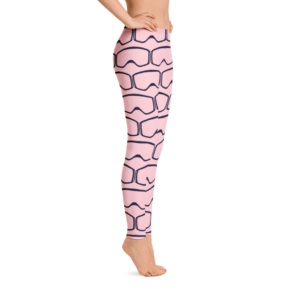 Women's Leggings Pink Goggles