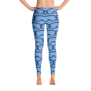 Women's Leggings Blue Goggles