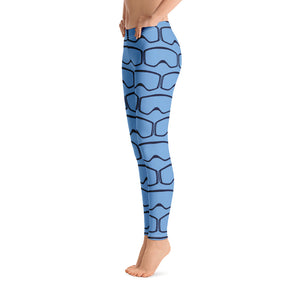 Women's Leggings Blue Goggles