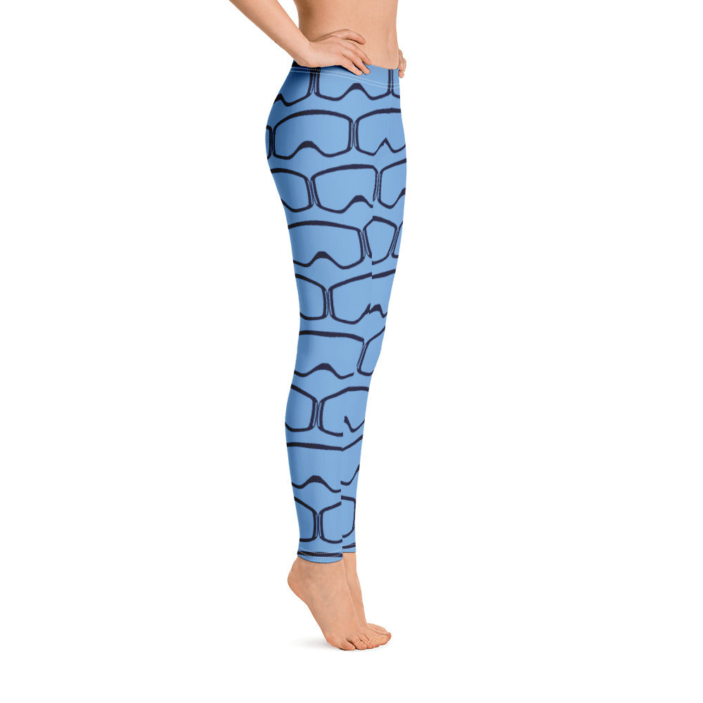 Women's Leggings Blue Goggles