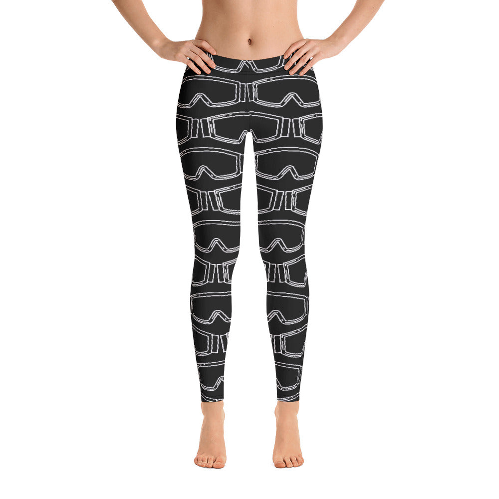 Women's Leggings Black Goggles