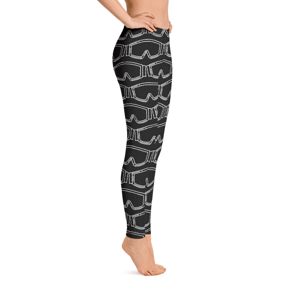 Women's Leggings Black Goggles