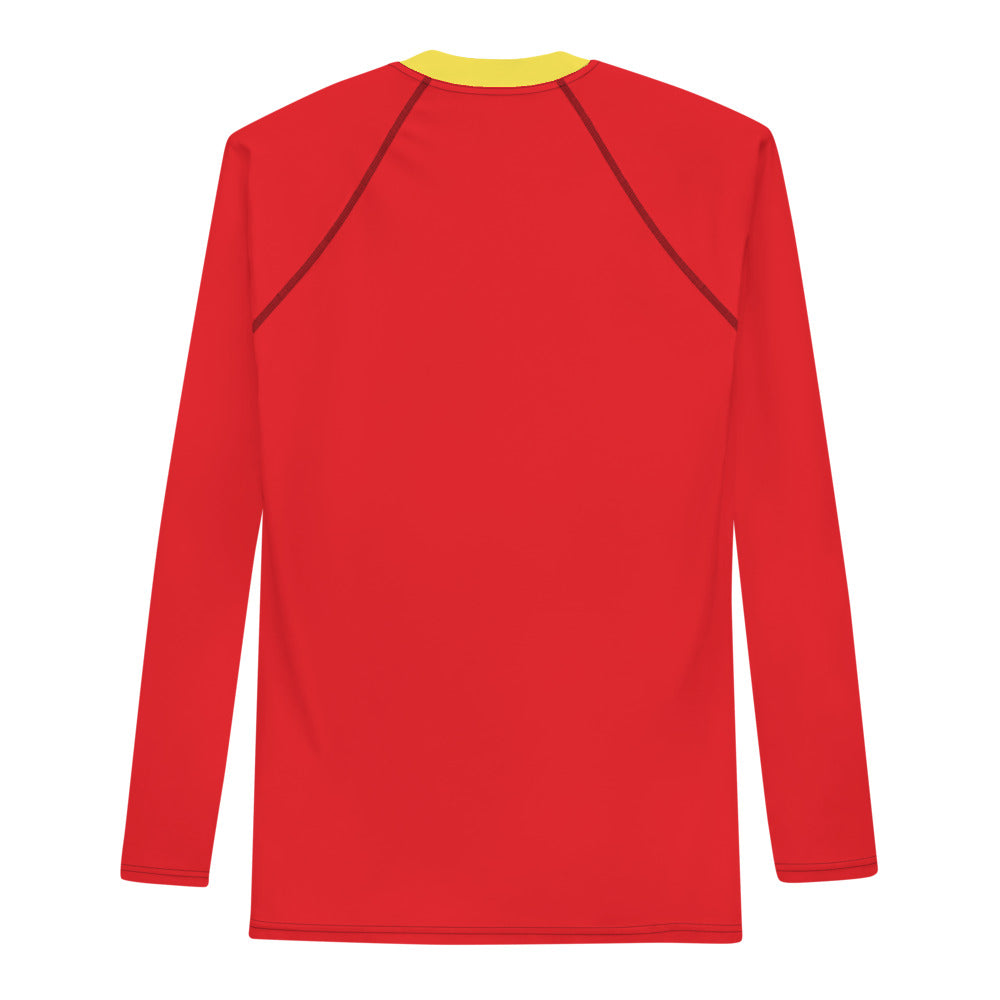 Men's Athletic Long Sleeve Shirt SKI Yellow