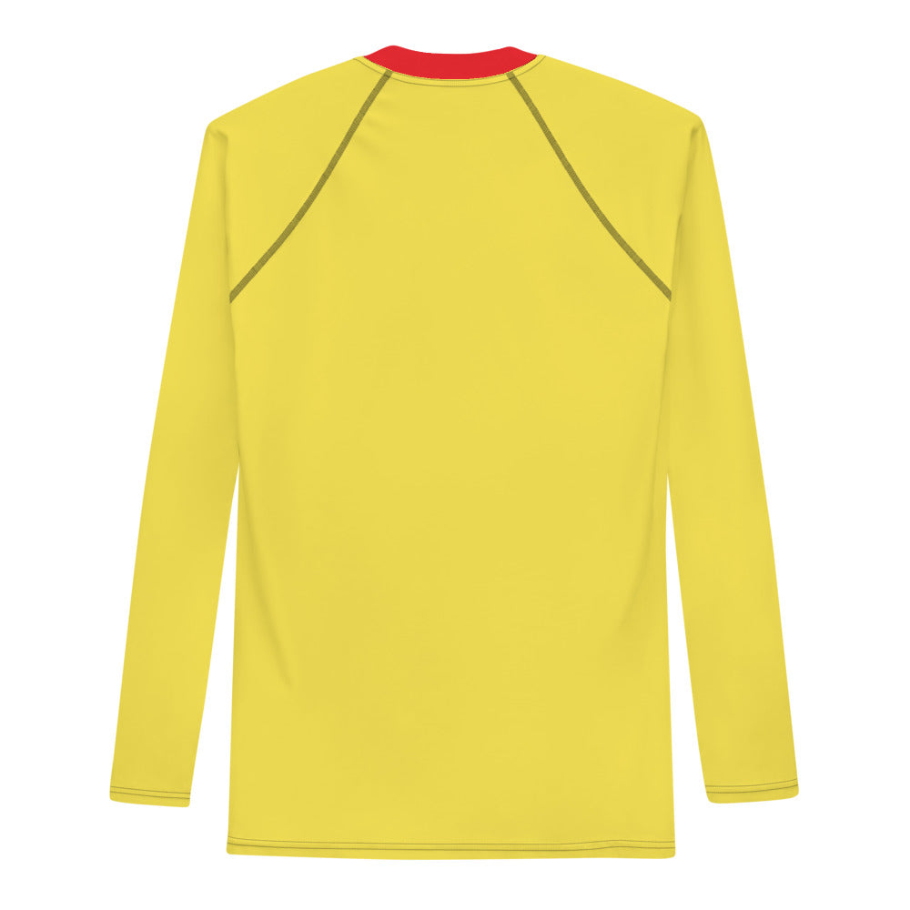 Men's Athletic Long Sleeve Shirt SKI Red