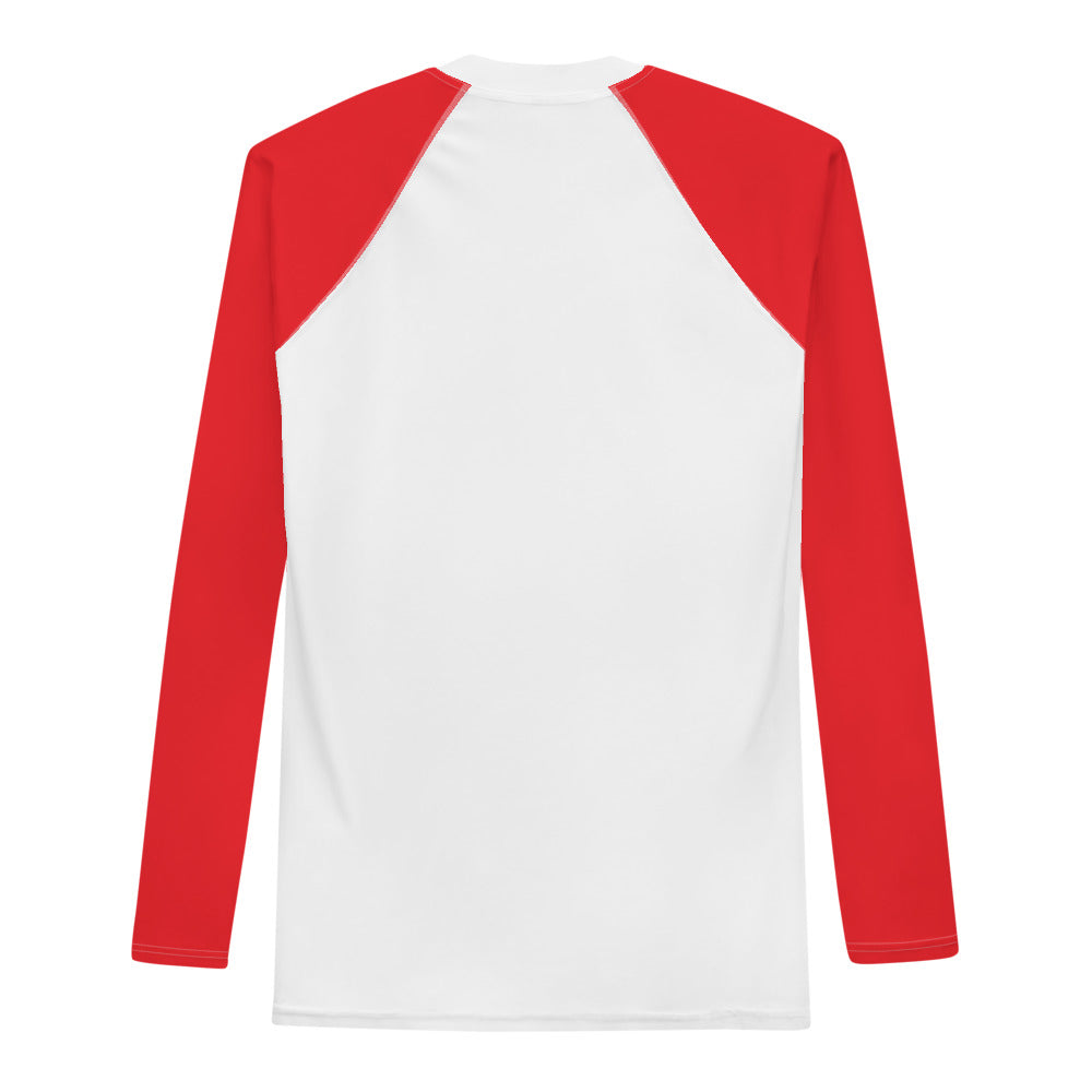 Men's Athletic Long Sleeve Shirt SKI White