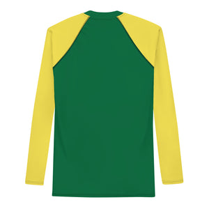 Men's Athletic Long Sleeve Shirt SKI Green/Yellow