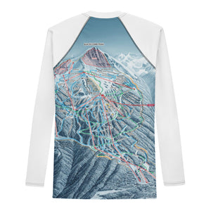 Men's Athletic Long Sleeve Shirt SKI Map