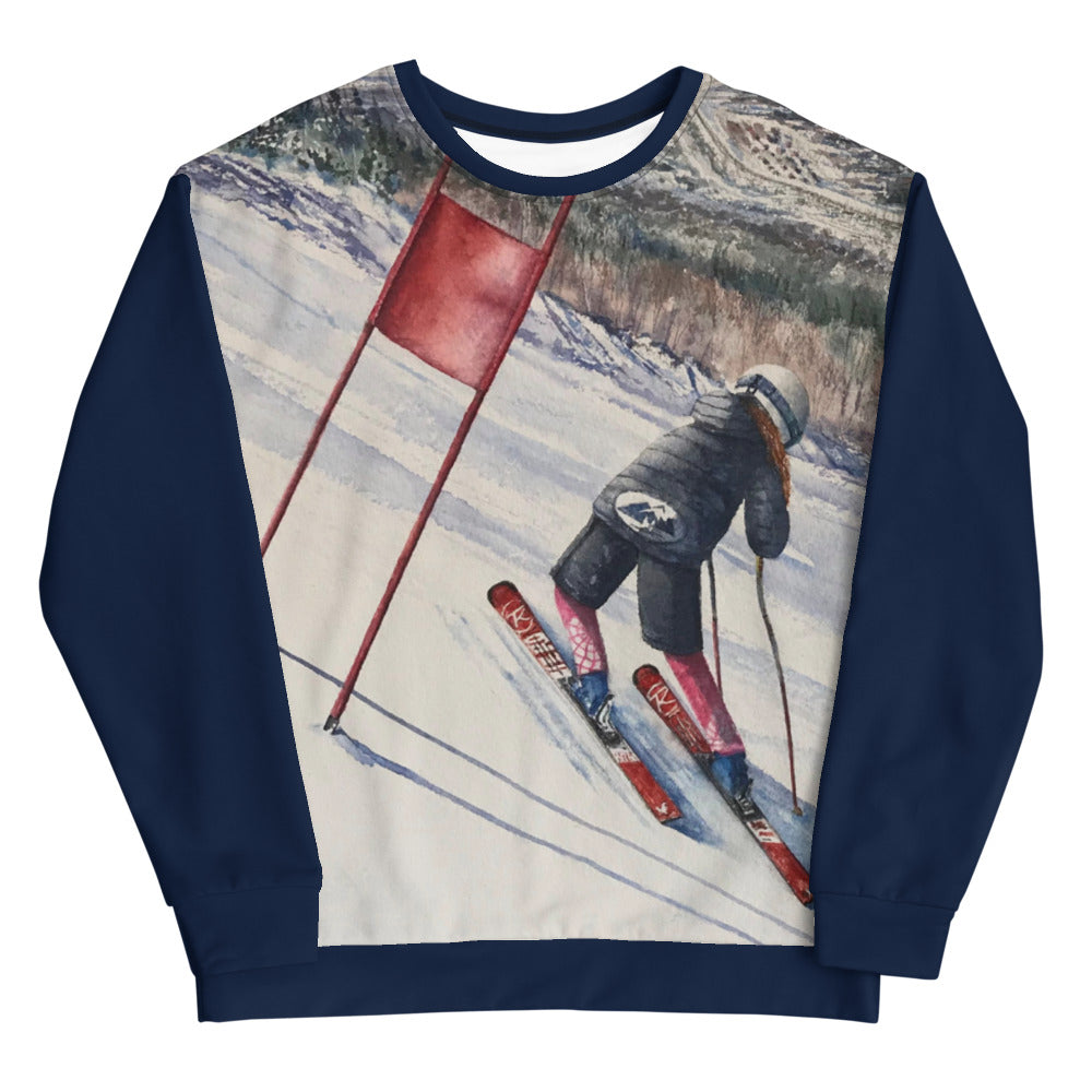 Unisex Sweatshirt Ski Racer on Roger's