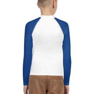 Youth Athletic Long-sleeve Shirt Blue SKI SKI SKI