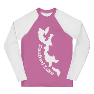 Youth Rash Guard / Swim Shirt Danford Lake Pink