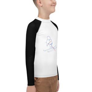 Youth Athletic Long-sleeve Shirt Black Stickman
