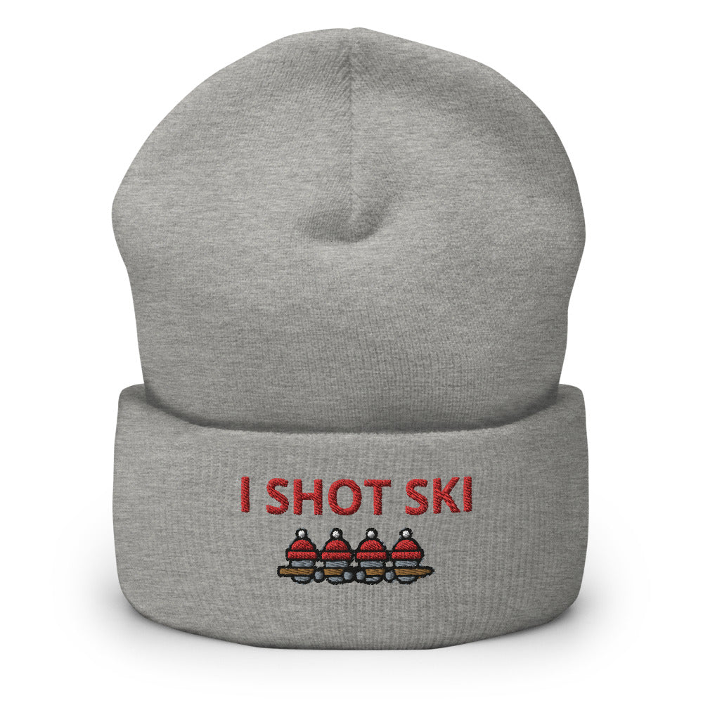 Beanie Cuffed I Shot Ski