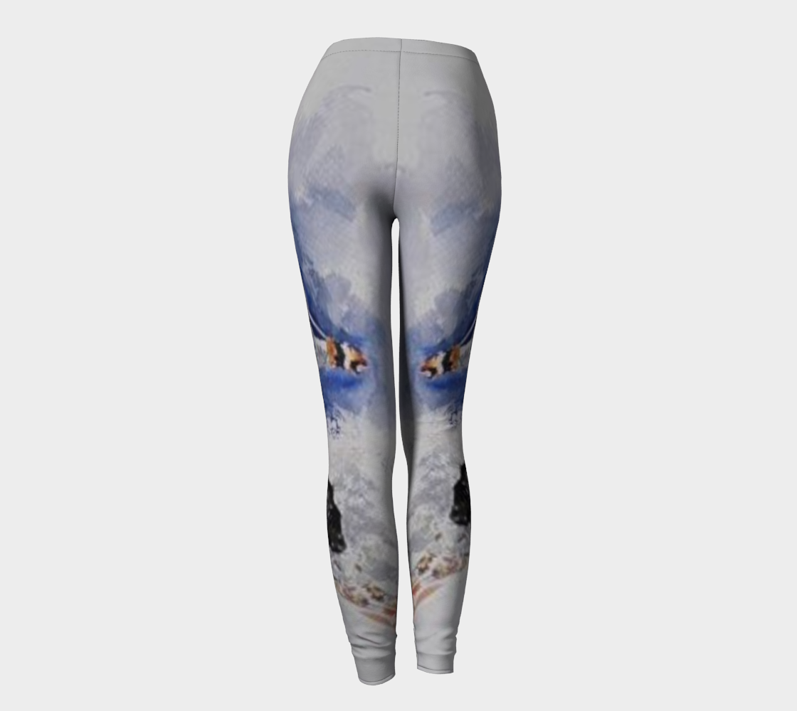 Women's Skier Powder Blue Leggings