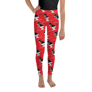 Youth Leggings Tuck Red