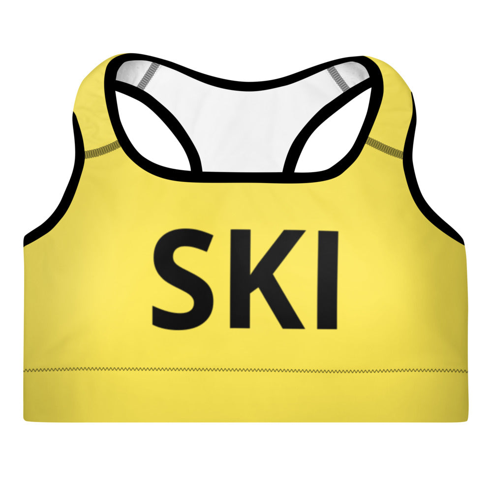 Padded Sports Bra SKI Yellow/Black