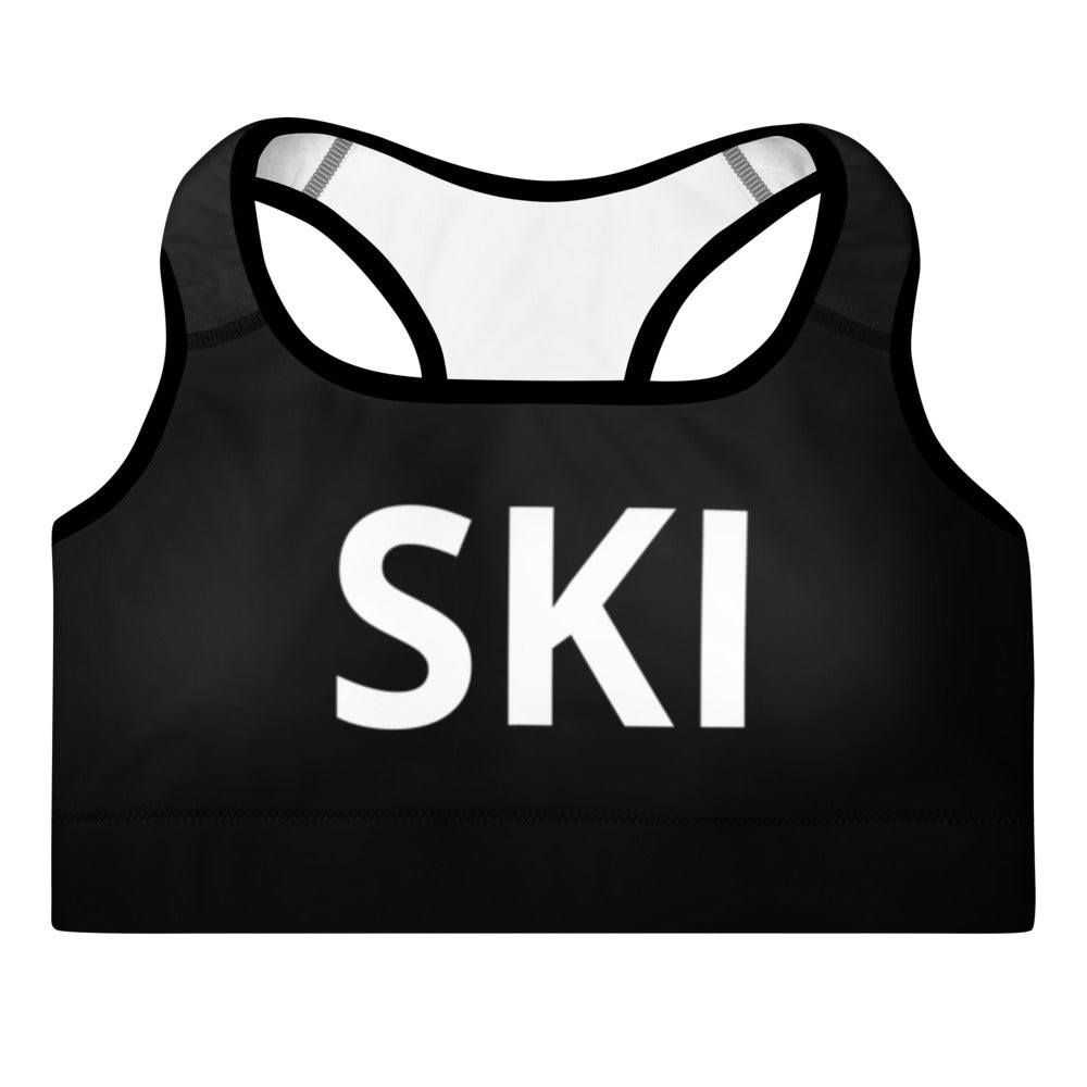 Padded Sports Bra SKI Black/White