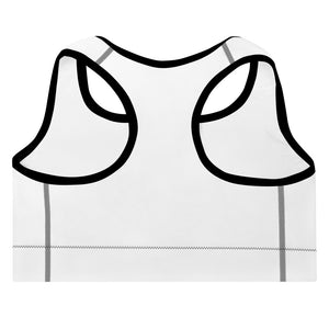 Padded Sports Bra SKI White/Black