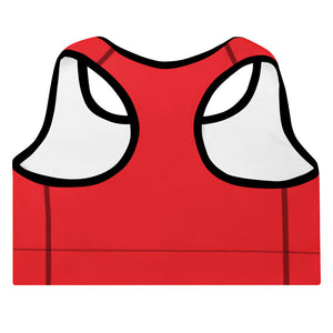 Padded Sports Bra SKI Red/Black