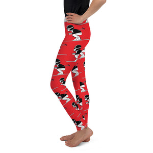 Youth Leggings Tuck Red