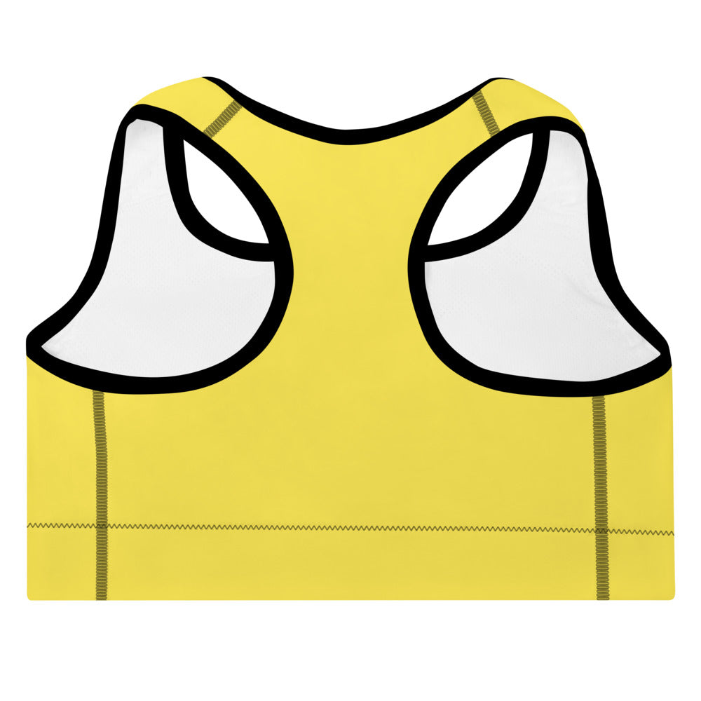 Padded Sports Bra SKI Yellow/Black