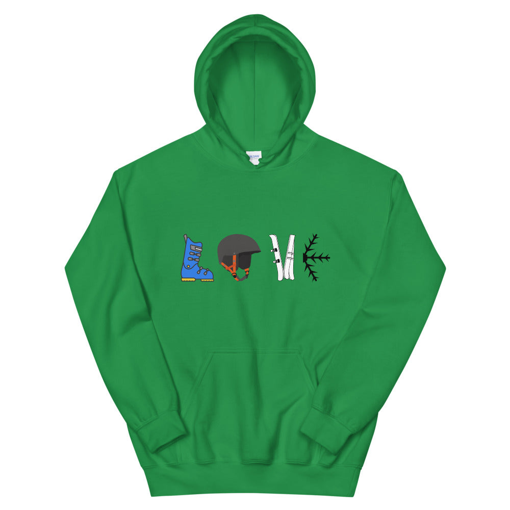 Unisex Hoodie Ski Love