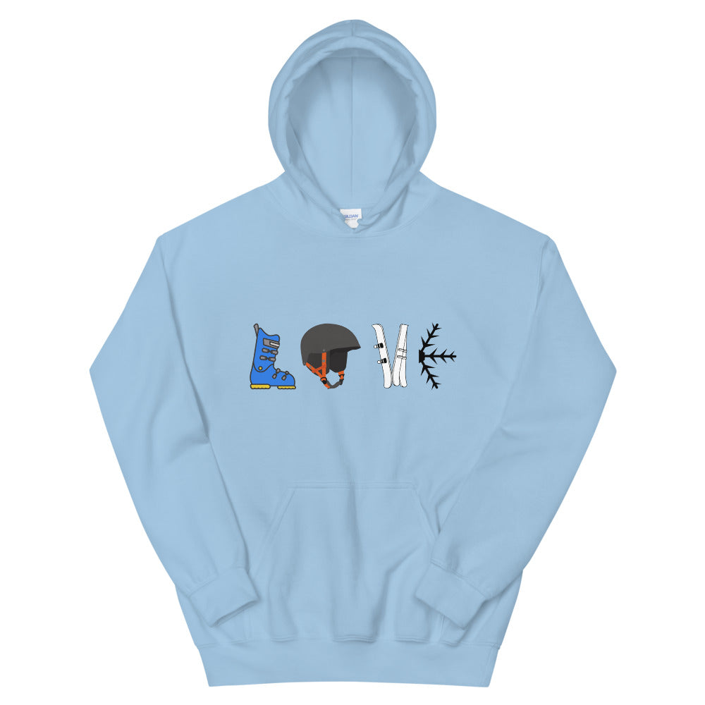 Unisex Hoodie Ski Love