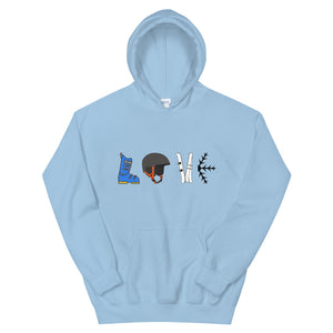 Unisex Hoodie Ski Love