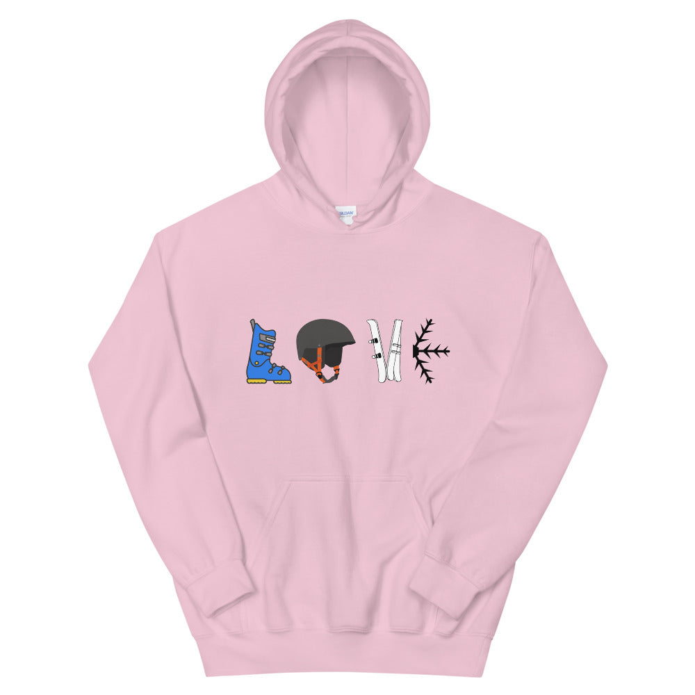 Unisex Hoodie Ski Love