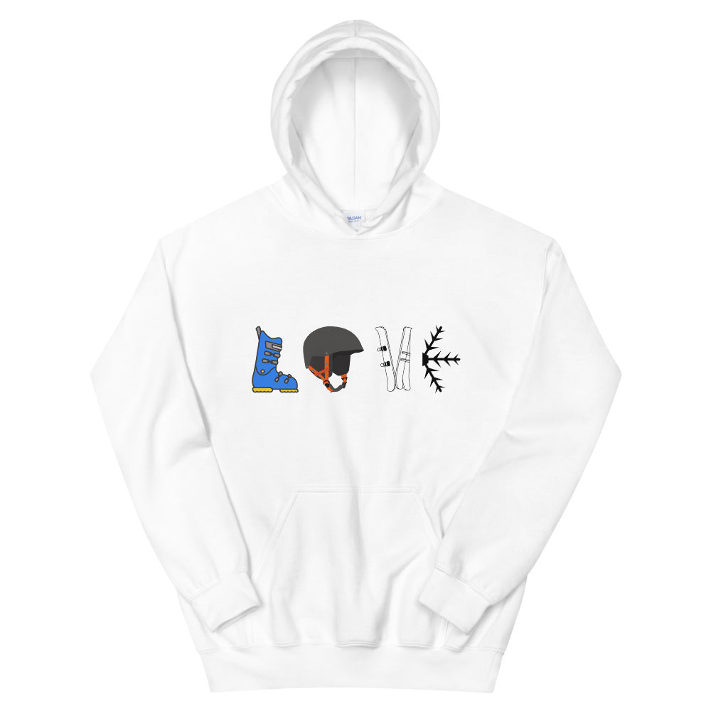 Unisex Hoodie Ski Love