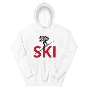 Unisex Hoodie Red Ski Racing