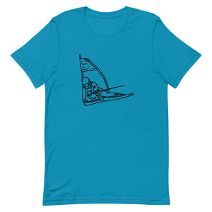 Short-Sleeve Unisex T-Shirt Ski Racer Gate