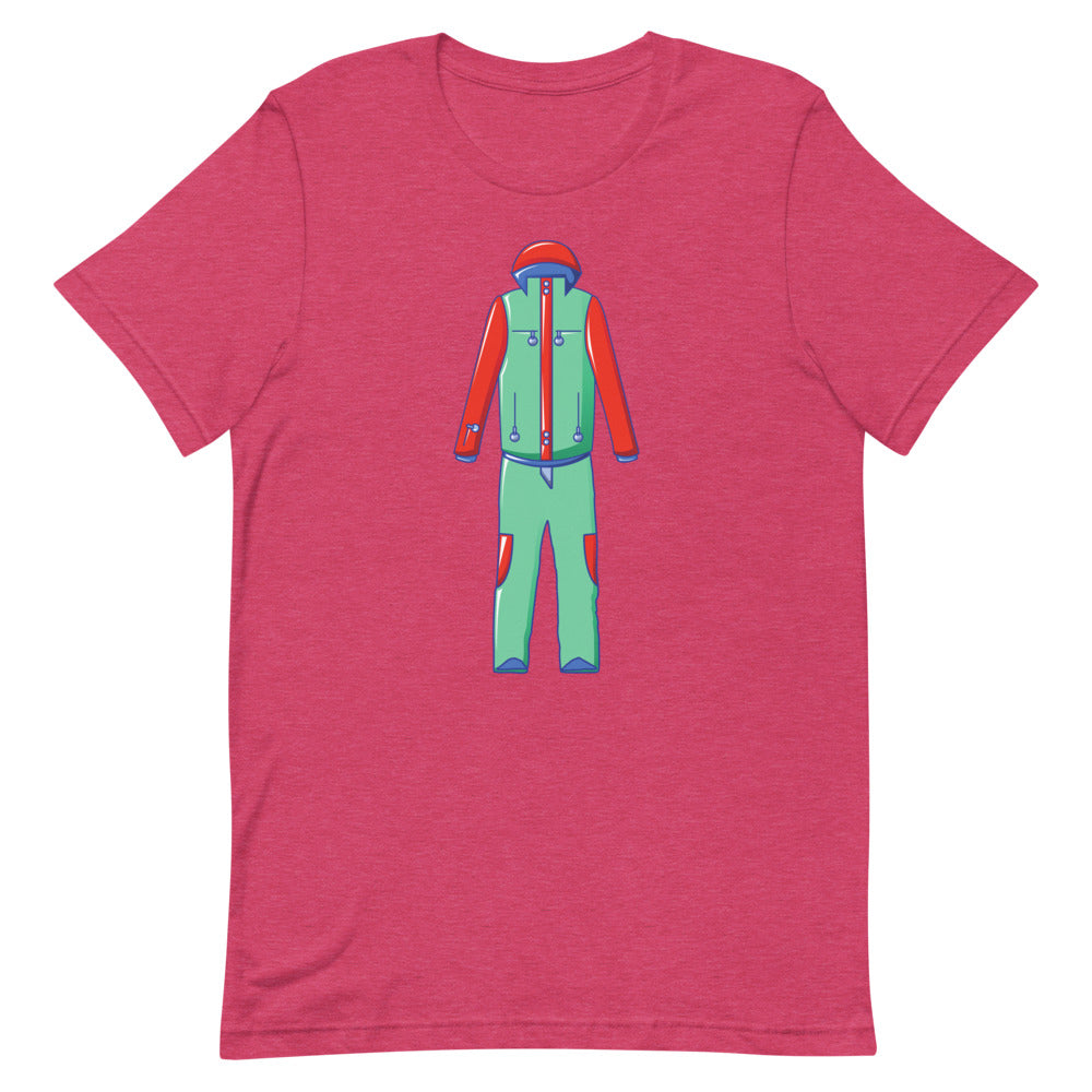 Short-Sleeve Unisex T-Shirt Ski Suit