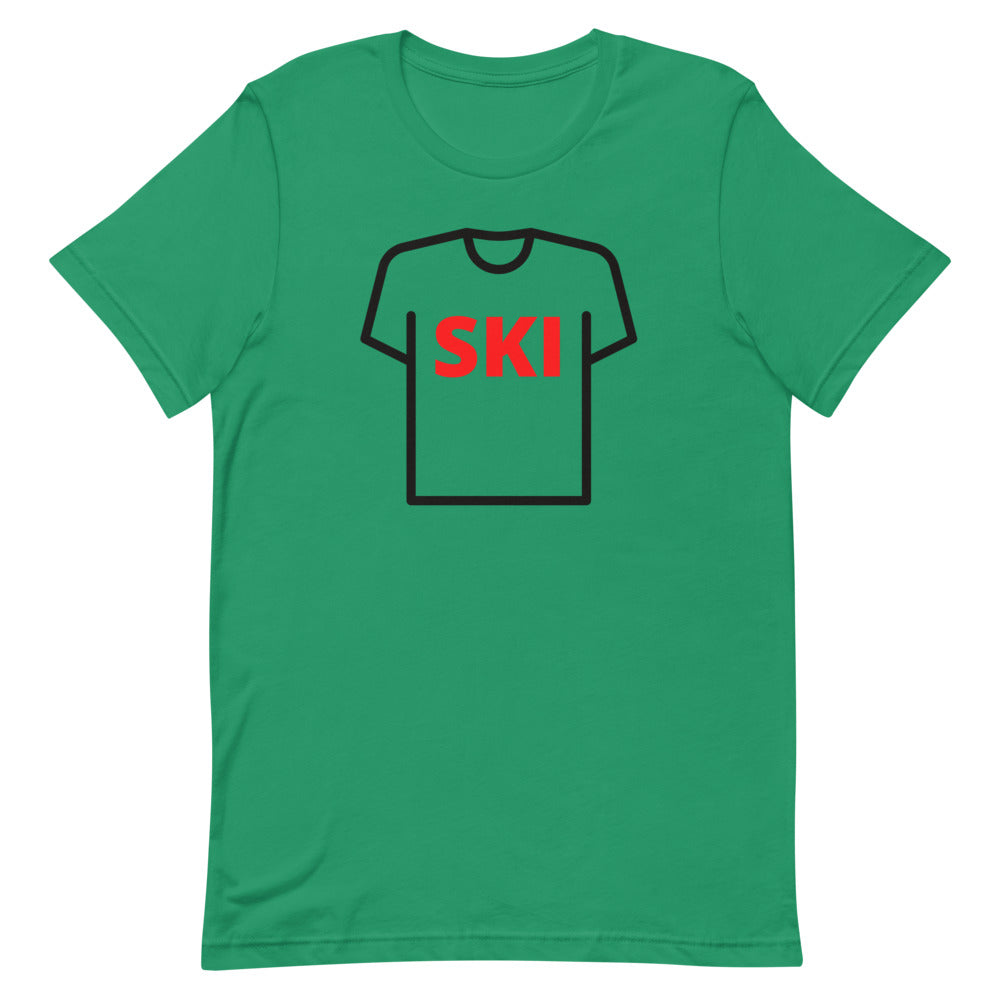 Short-Sleeve Unisex T-Shirt Ski Shirt