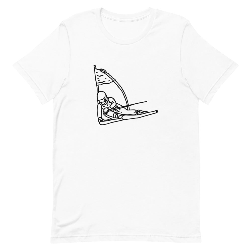 Short-Sleeve Unisex T-Shirt Ski Racer Gate